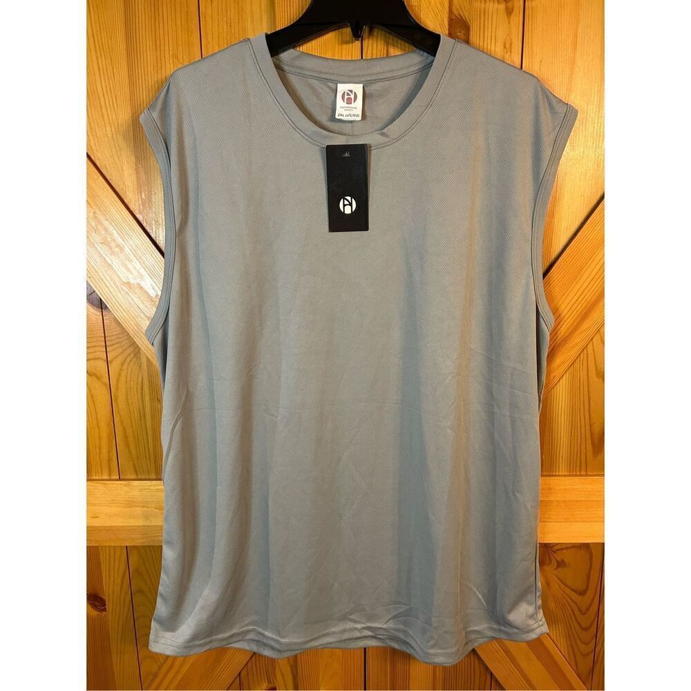 Performance Sports Gray Mesh Breathable Athletic Tank Mens Size 2XL nwt (0325)